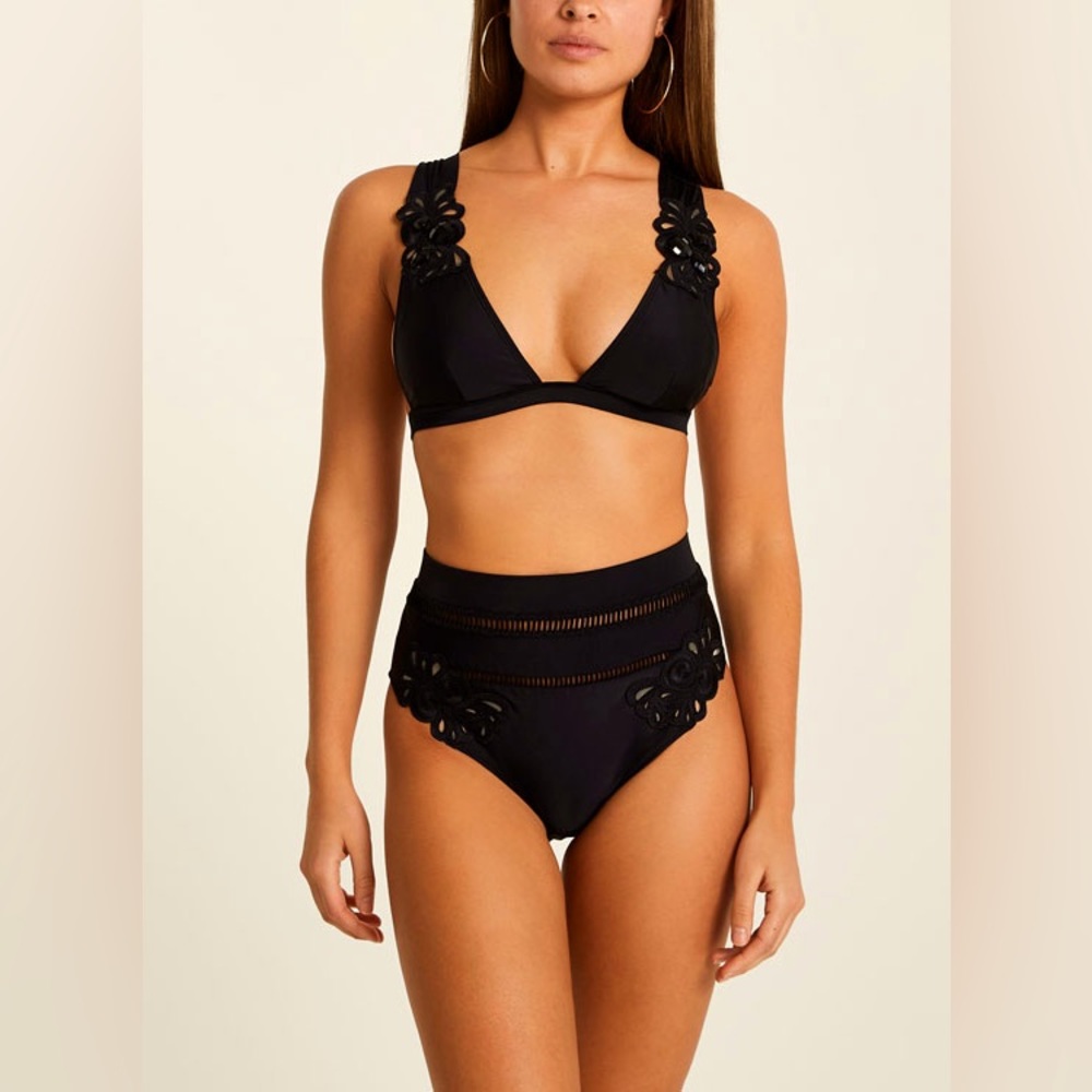 RIVER ISLAND | Resort Cornelli Jet Trim Bikini Top - Picture 5 of 5